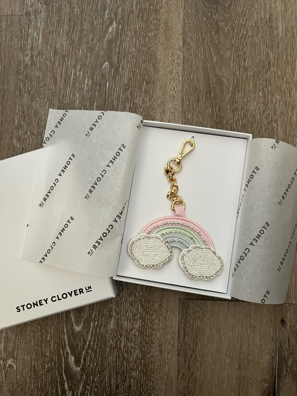 Stoney Clover Lane Rainbow Keychain